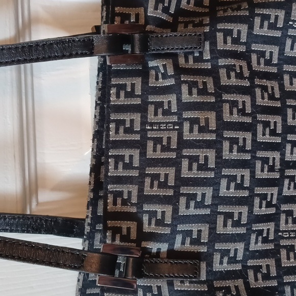 Fendi Blue and Silver Zucchino Bag - Picture 2 of 7